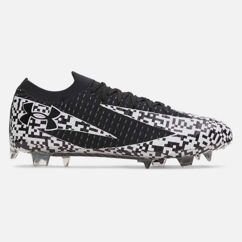 UA Shadow Elite 3 FG Under Armour Football Cleats Noir et blanc