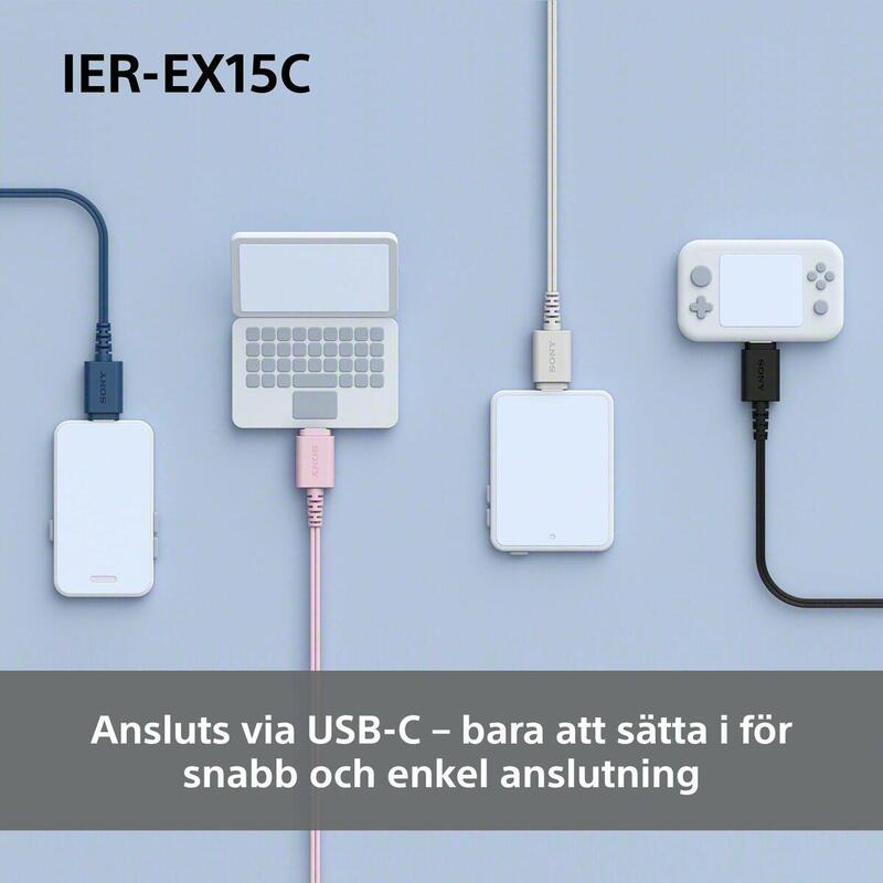Căști SONY IEREX15CP Roz