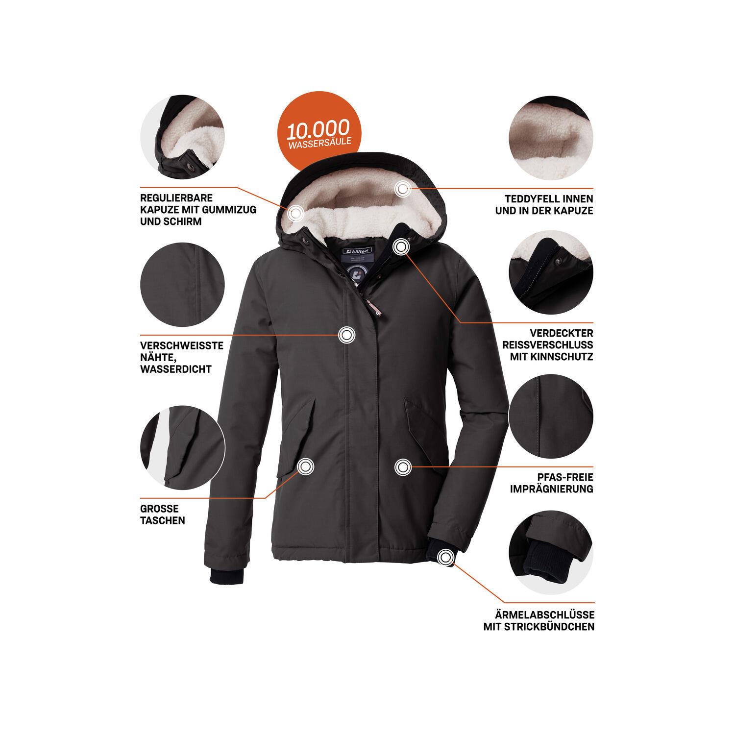 Kinder Jacke KOW 235 GRLS JCKT 6/7