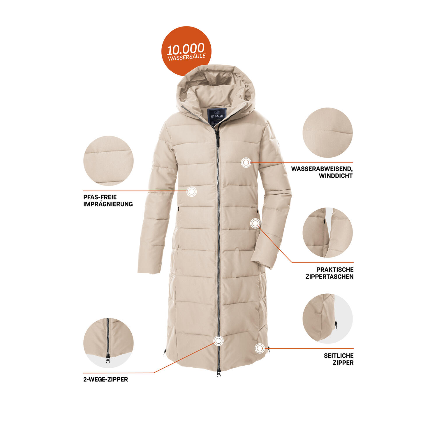 Damen Steppmantel GW 88 WMN QLTD CT 6/7