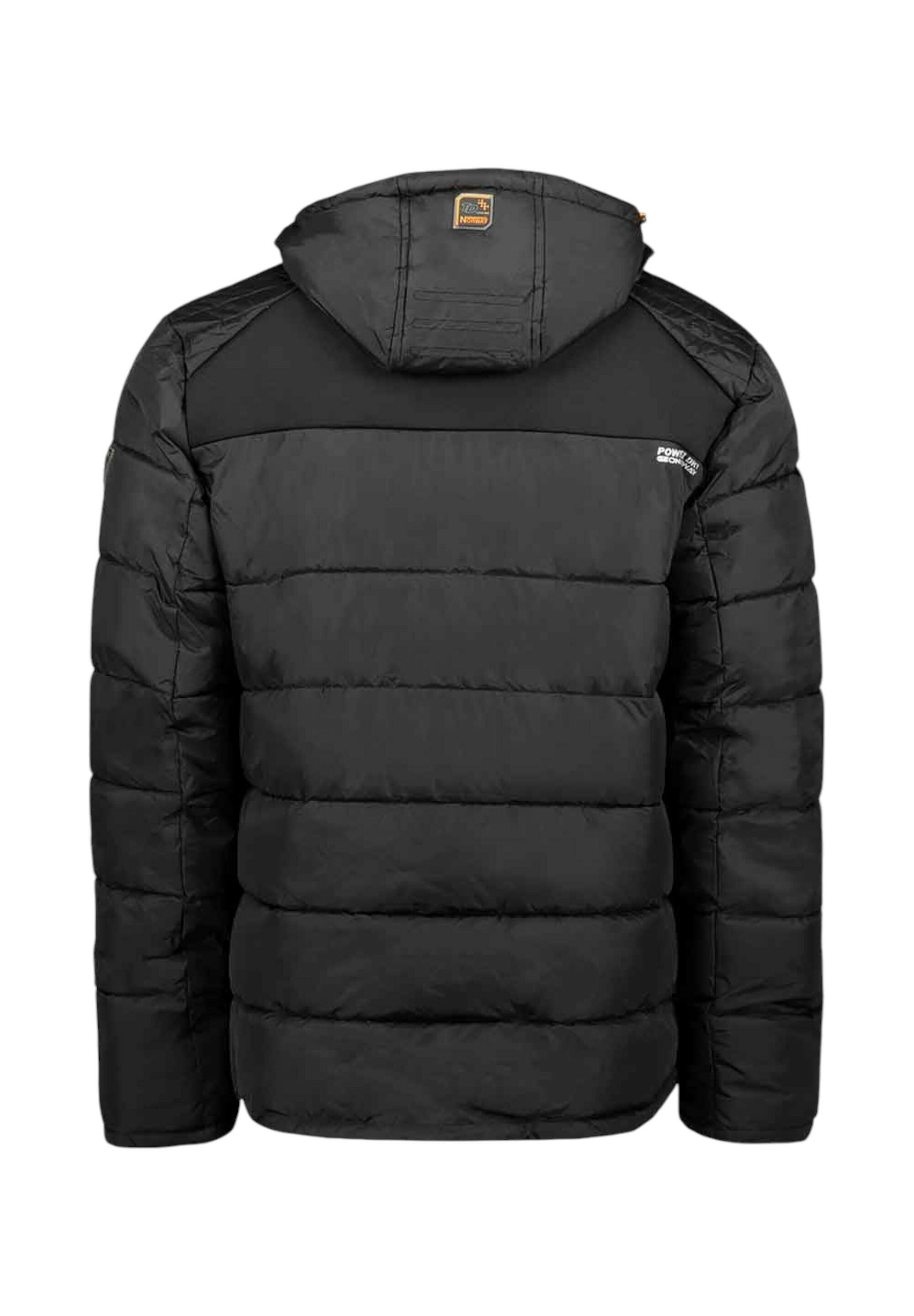 Geographical Norway BEACHWOOD – męska kurtka softshell, czarna/pomarańcz. 2/4