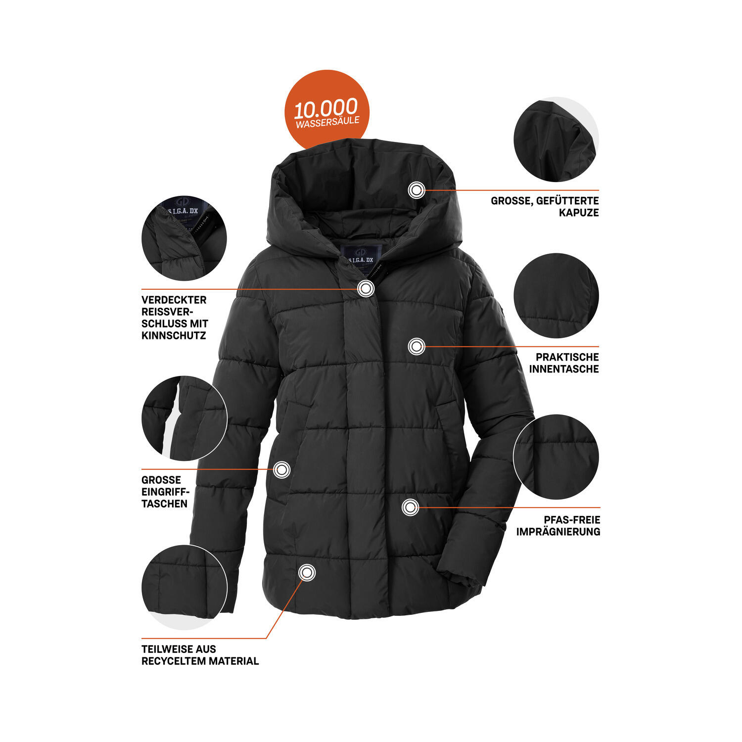Damen Steppjacke GW 57 WMN QLTD JCKT 5/6