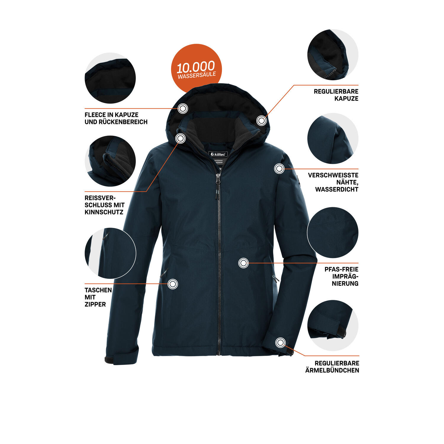 Kinder Jacke KOW 217 GRLS JCKT 5/6