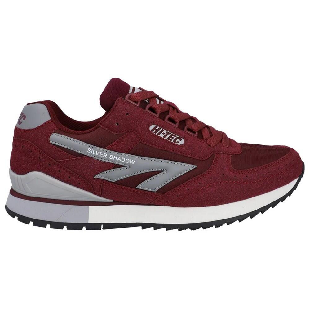 Scarpe Sportive Pelle ScamosciataUomo Hi-Tec Silver Shadow Ciliegia 4/4