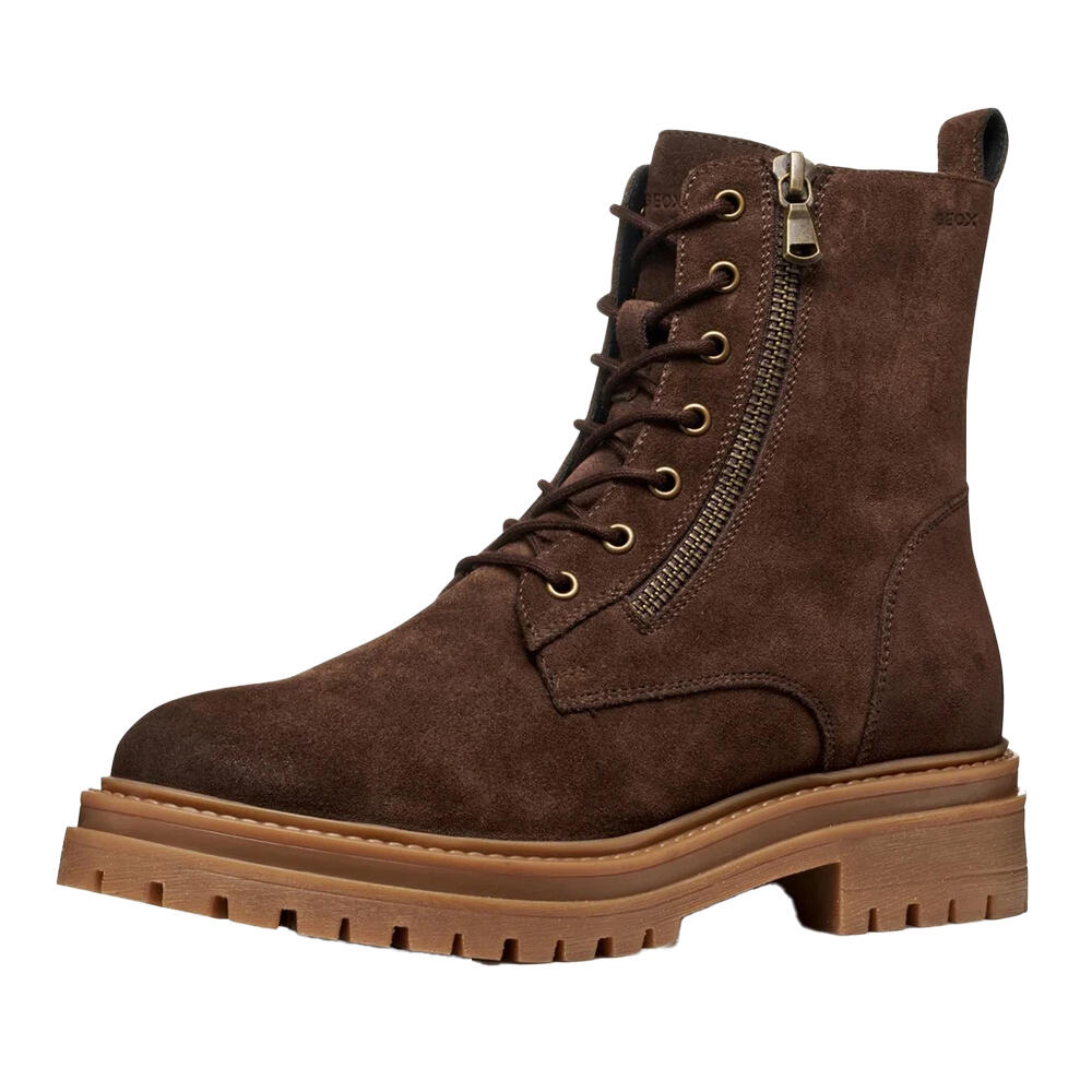 Womens/Ladies D Iridea F Ankle Boots (Dark Brown) 3/4