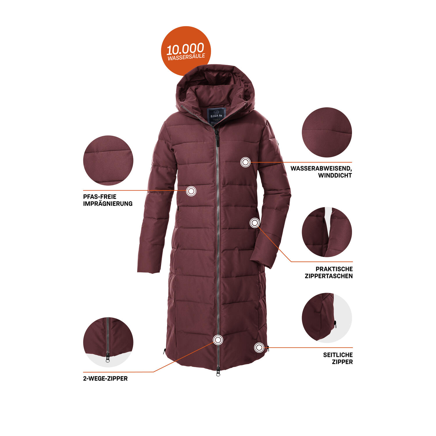 Damen Steppmantel GW 88 WMN QLTD CT 5/6