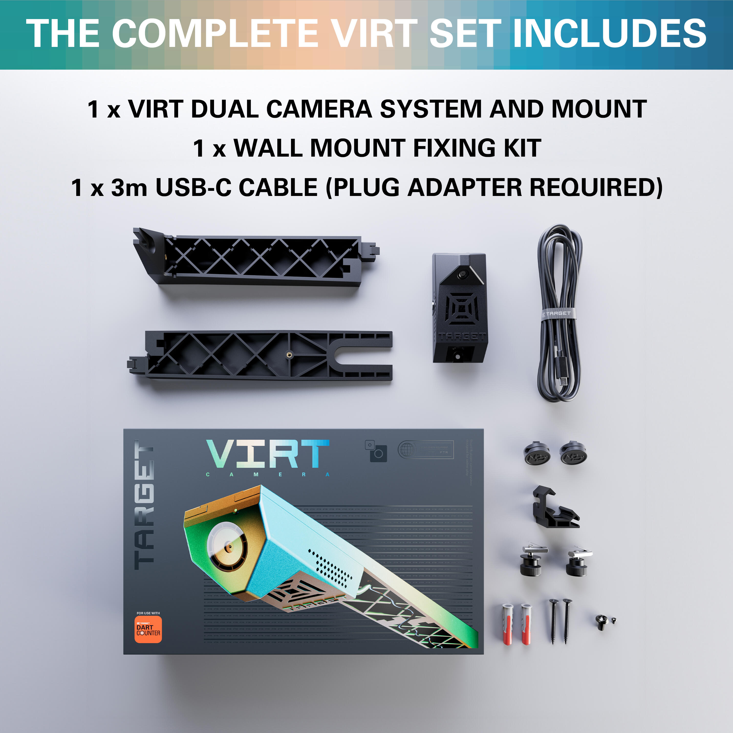 Virt Dartboard Kamerasystem mit Dual-HD-Kameras 6/7