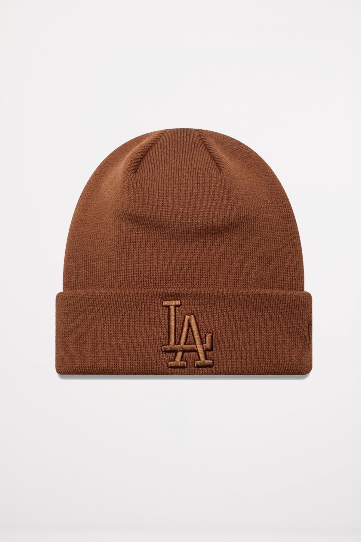 Cap New Era Model League Essential Beanie Kleur Bruin 3/4