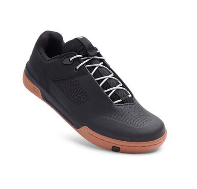 Stamp lace schoenen - zwart/zilver/bruine zool