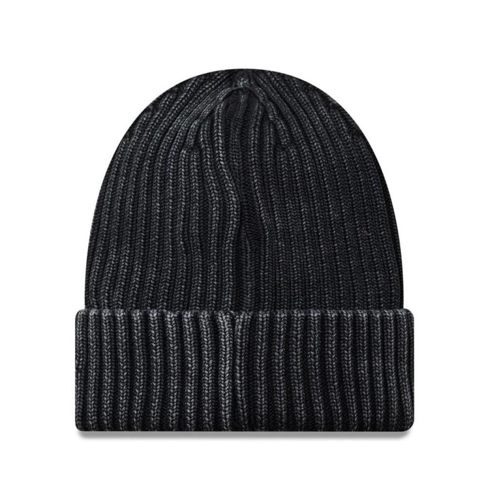 Bonnet New Era Modèle Mlb Washed Beanie Neyyan Couleur Noir 2/4
