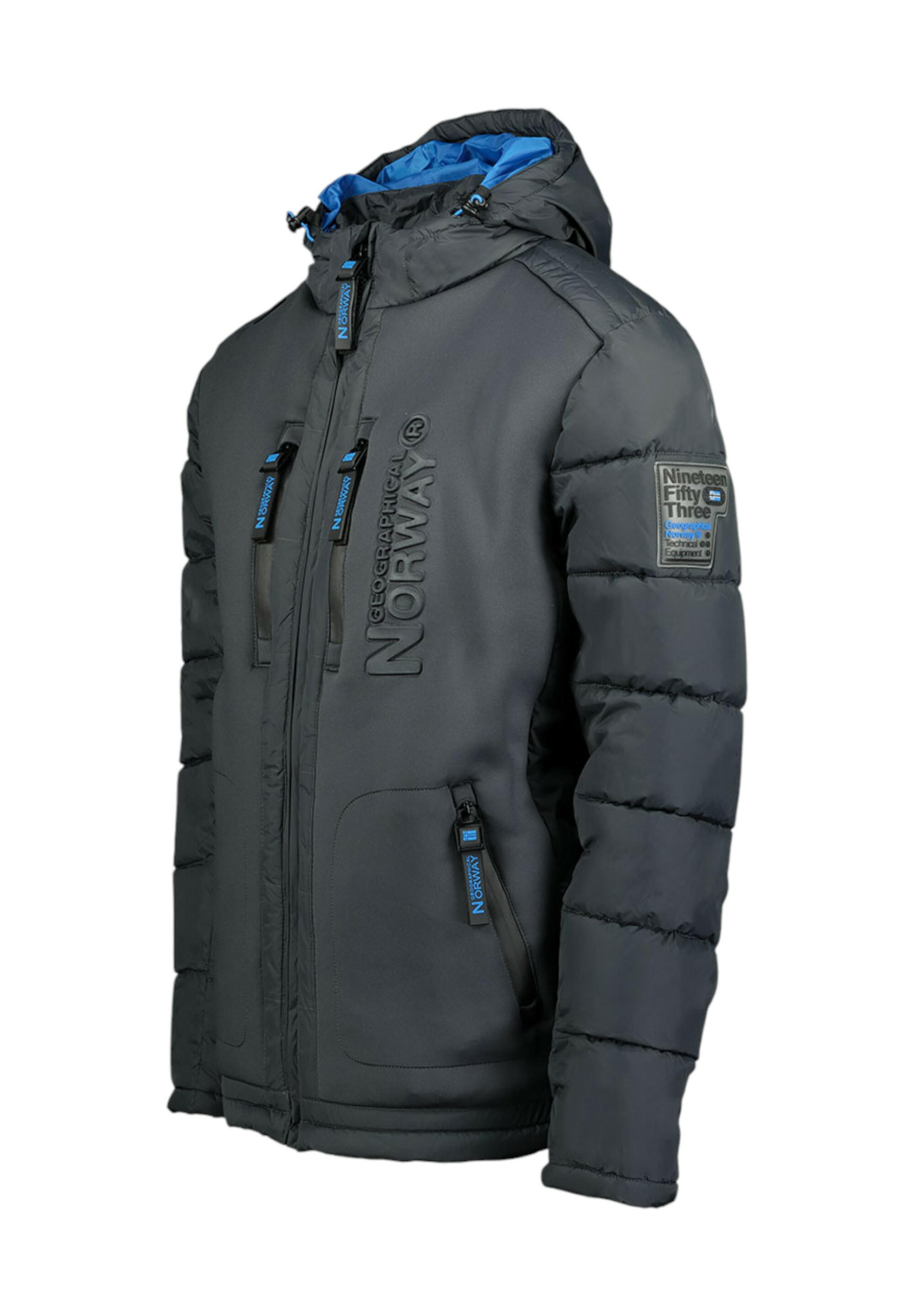 Męska turystyczna kurtka GEOGRAPHICAL NORWAY BEACHWOOD DGREY-BLUE DB MEN 068 BS4 3/6