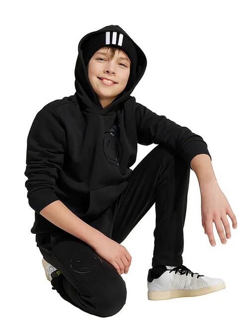 Felpa ragazzo adidas x smileyworld - nero 3/7