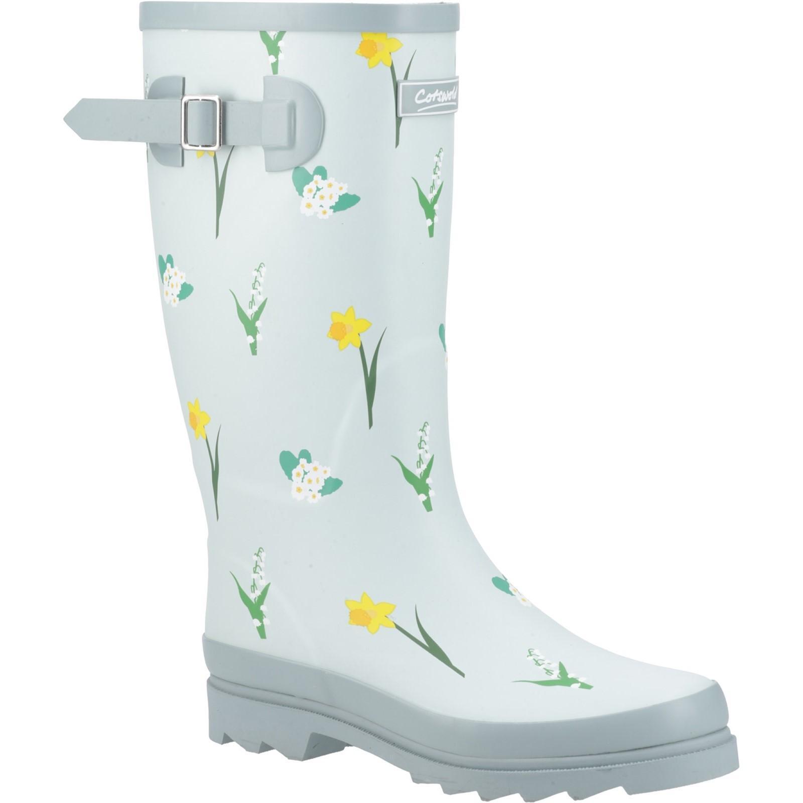COTSWOLD Womens/Ladies Wildflower Wellington Boots (Mint)