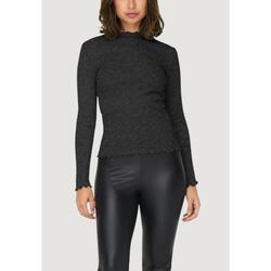 t-shirt manches longues Onlemma Life Ls Glitter Top Jrs Noos FEMME noir