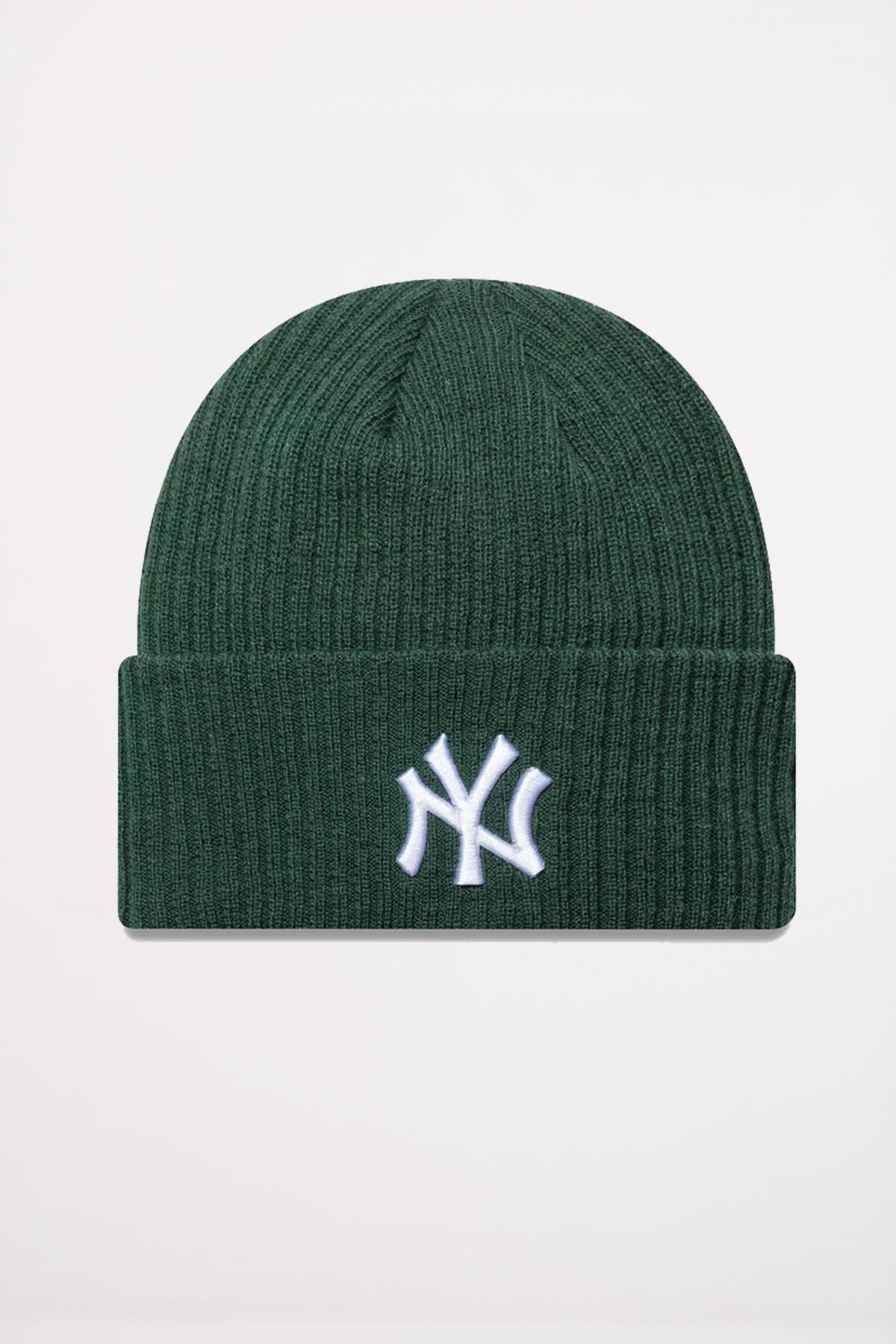 Bonnet New Era Modèle Wide Cuff Beanie Neyyan Couleur Vert 3/4