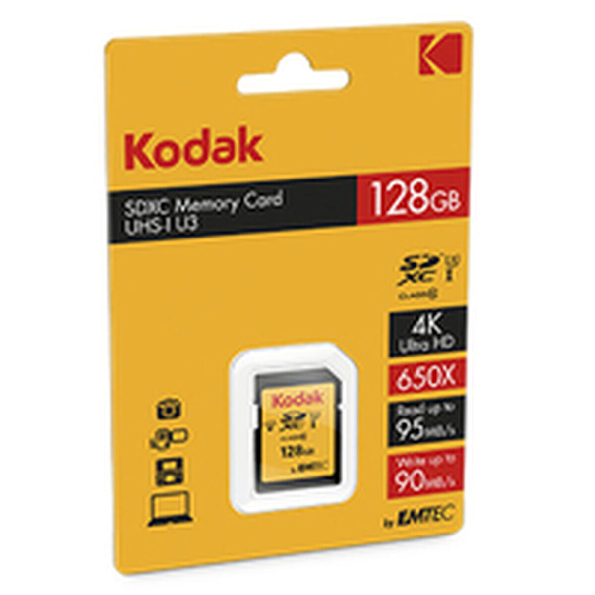 Carte Mémoire Micro SD avec Adaptateur KODAK EKMSD128GXC10HPRK 128 GB 2/2