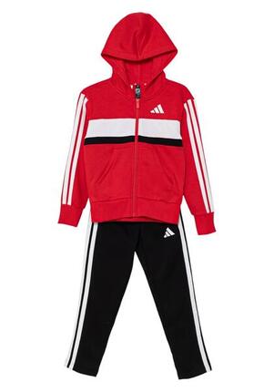 Ensemble sweat zippé et pantalon adidas junior rouge