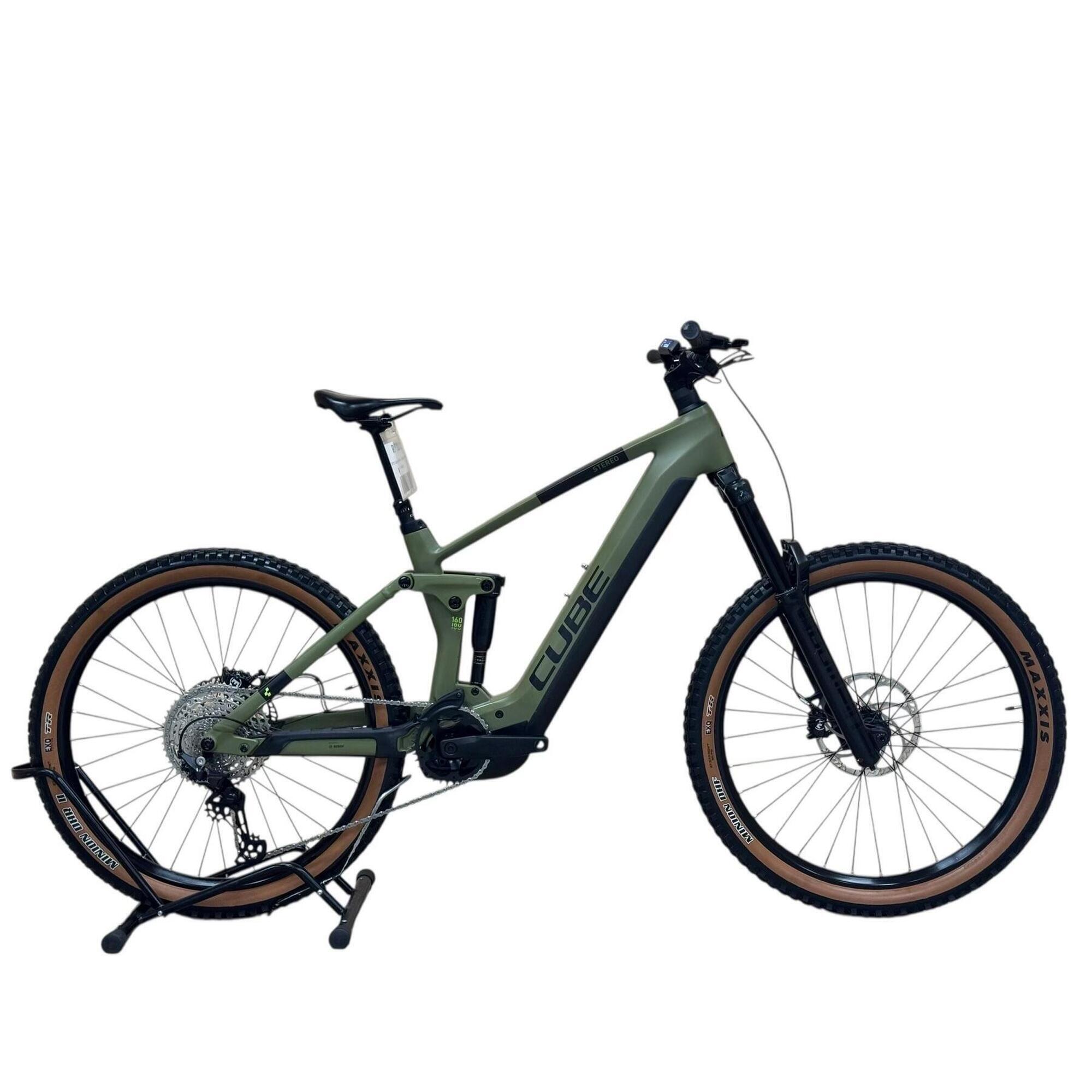 Cube - Reconditionné - Vtt Électrique Cube Stereo Hybrid 160 Hpc Race 750 - Comme Neuf - Vélo Tout Terrain - Noir|vert - Moyen - Decathlon