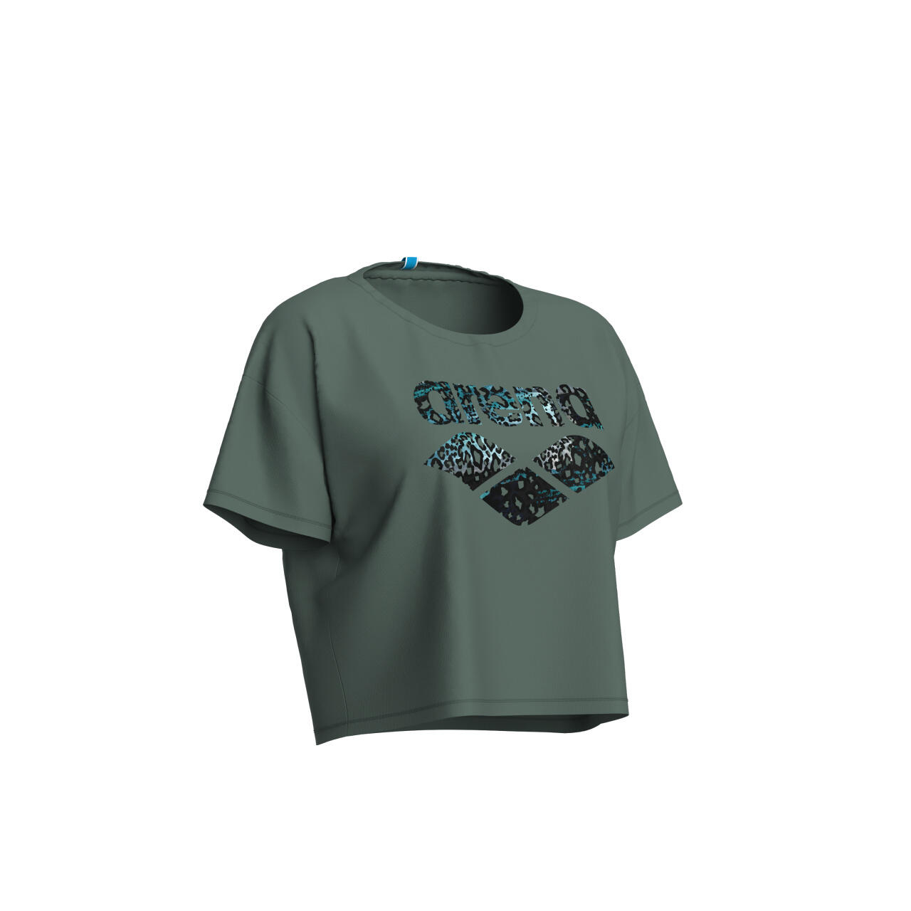 Koszulka sportowa damska Arena Women's Crop Top Printed Sage 7/7