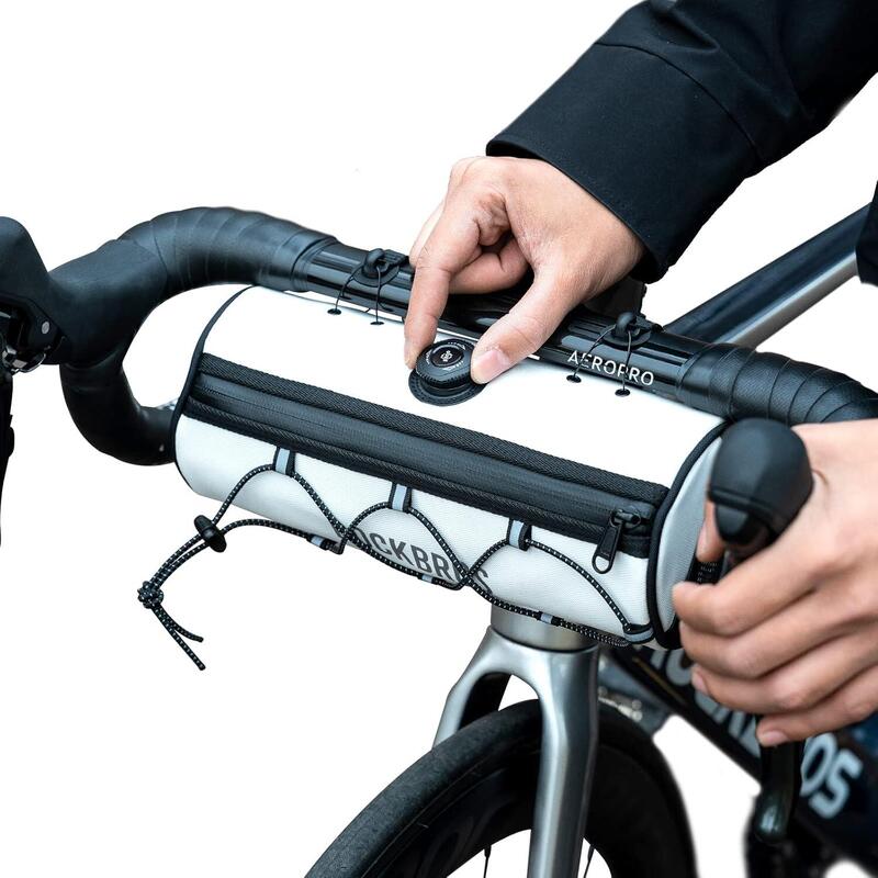 Sacoche De Guidon étanche 5L MANGANESE – Panier Avant Vélo Avec Fenêtre Tactile, Poche Filet, Bandoulière, Pour VTT Et Trottinette