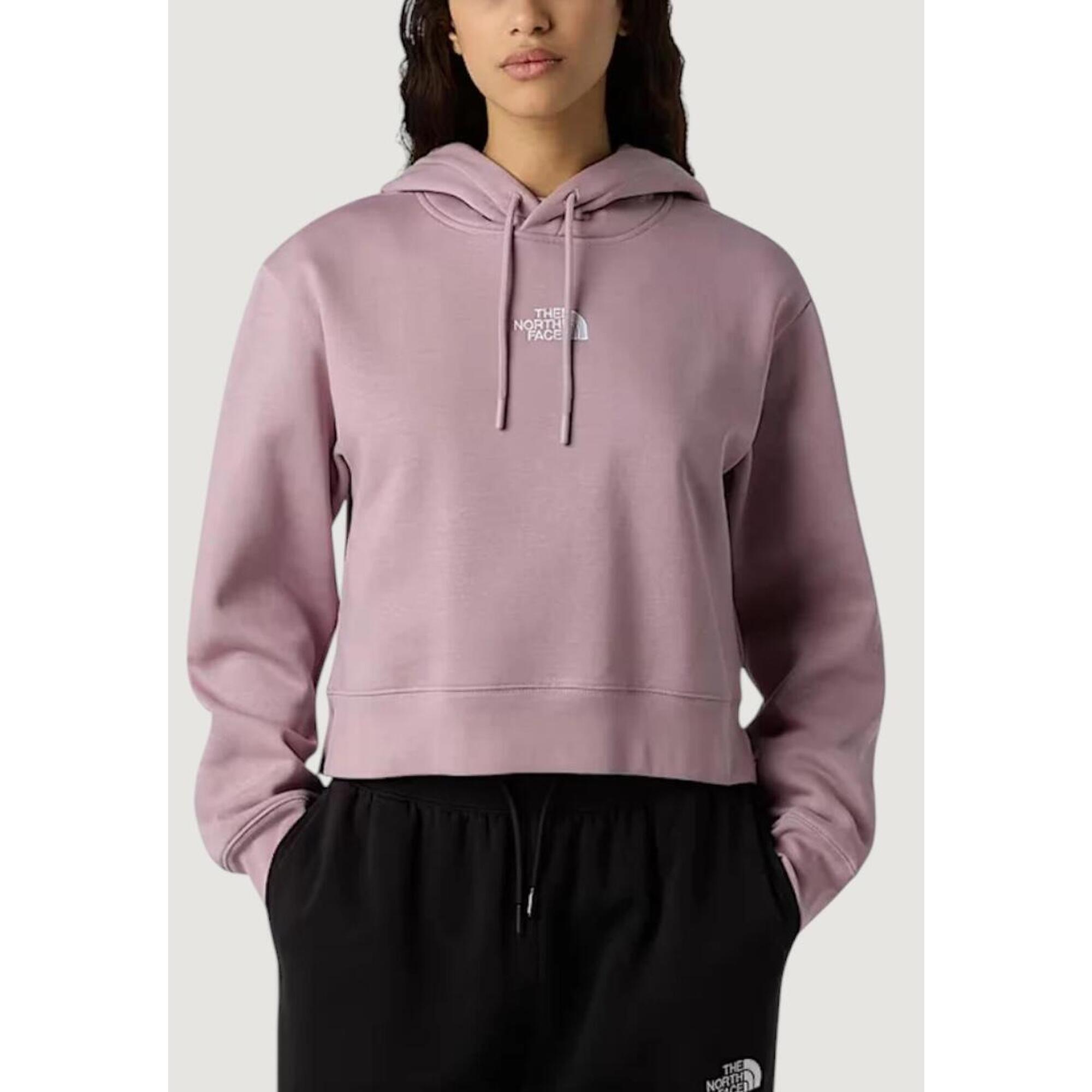 The North Face - Sweat-shirt W Essential Crop Hoodie Femme Violet - Sweat-shirt - Violet - Decathlon