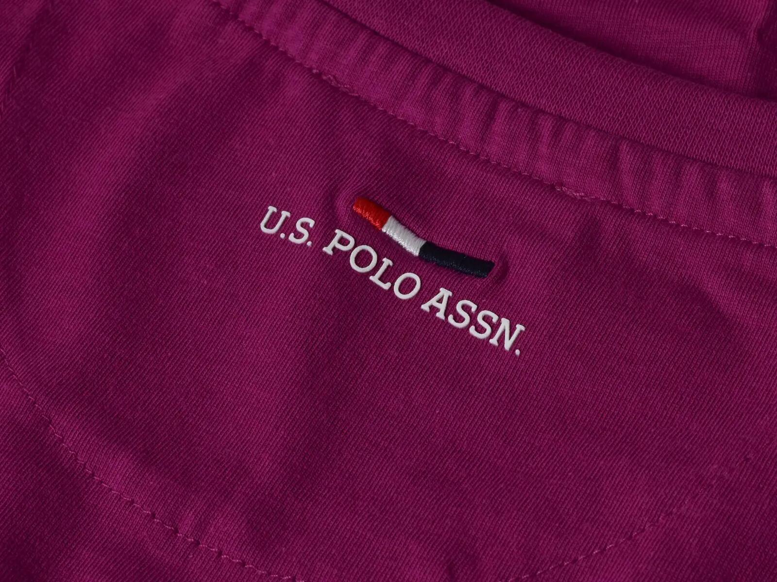Tricou barbati U.S. Polo Luca roz M 3/4