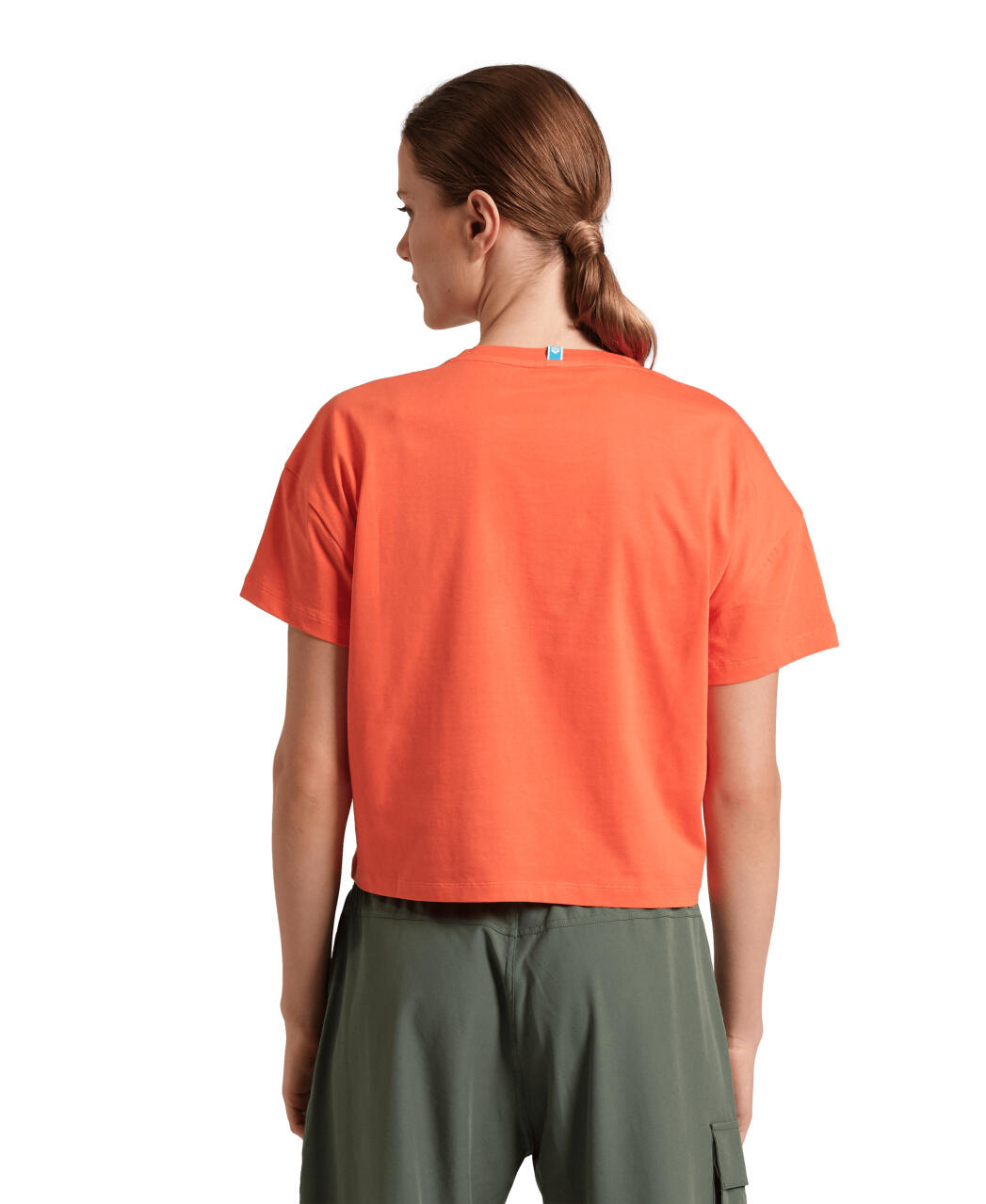 Koszulka damska top bawełniany sportowy okrągły dekolt Arena Crop Top 3/7