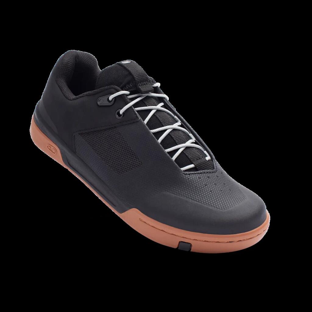 STAMP LACE shoes - black/silver / brown sole