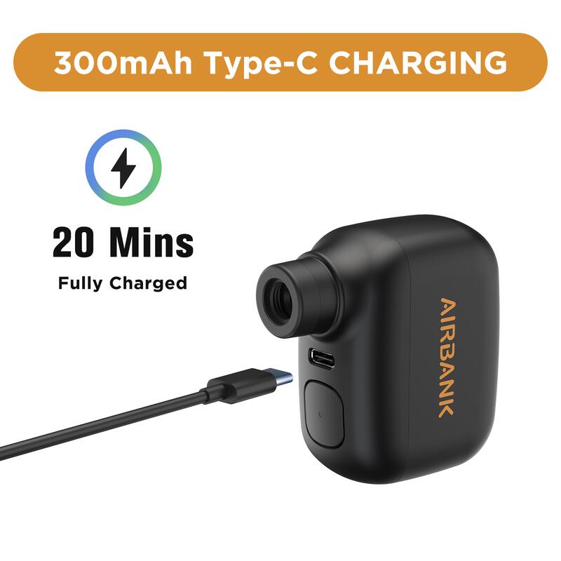 Mini pompă bicicletă electrică portabilă reîncărcabilă 100 PSI USB-C 93 g