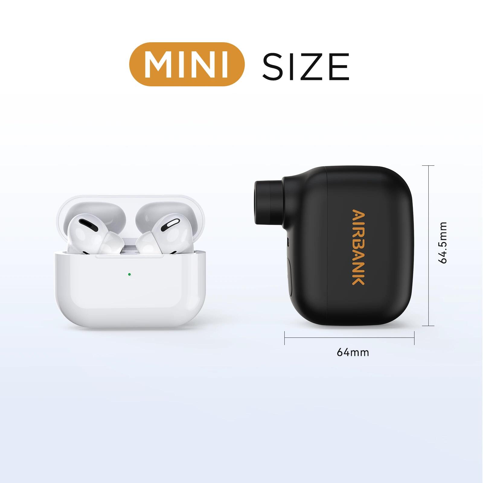 Mini bomba bicicleta elétrica portátil recarregável 100 PSI USB-C 93 g 4/7
