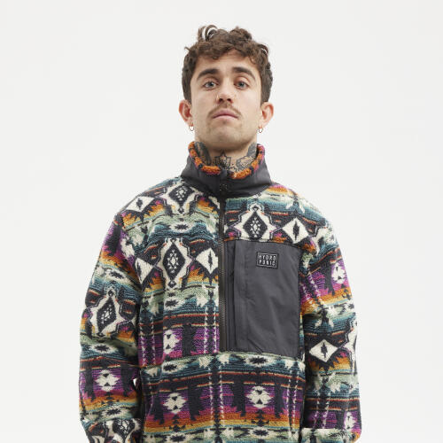Sudadera con tejido Polar de cuello alto con media cremallera 3/7