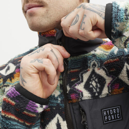 Sudadera con tejido Polar de cuello alto con media cremallera 4/7