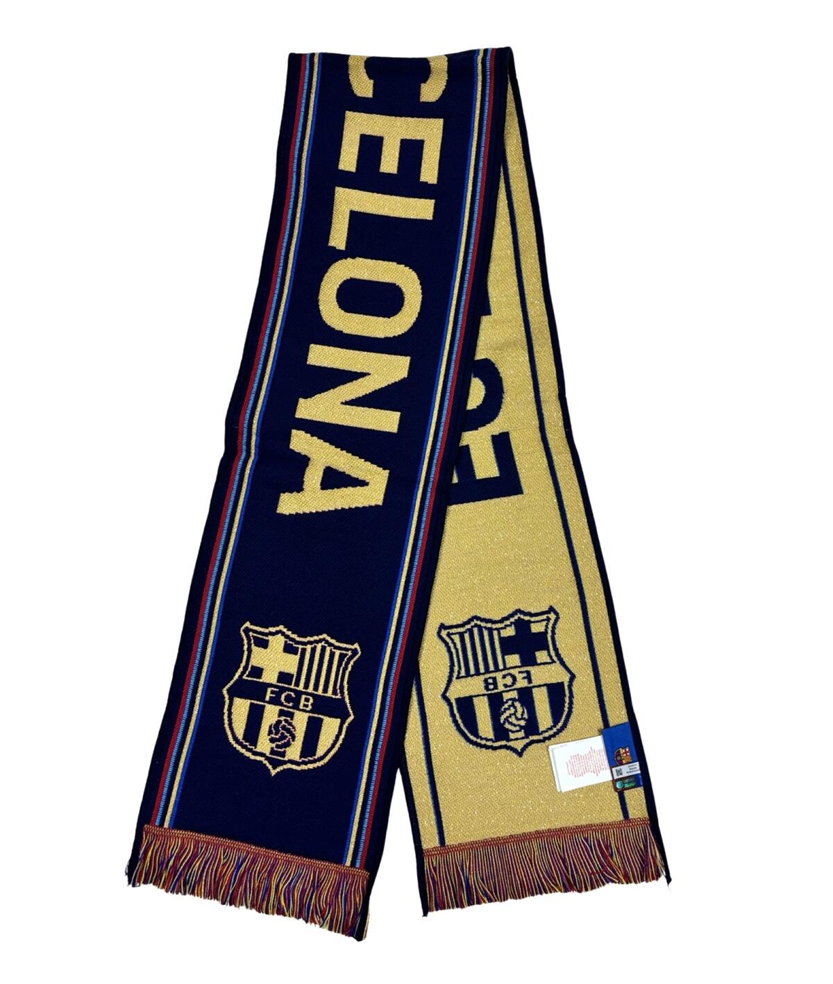Cachecol Oficial do FC Barcelona Dourado 5/5