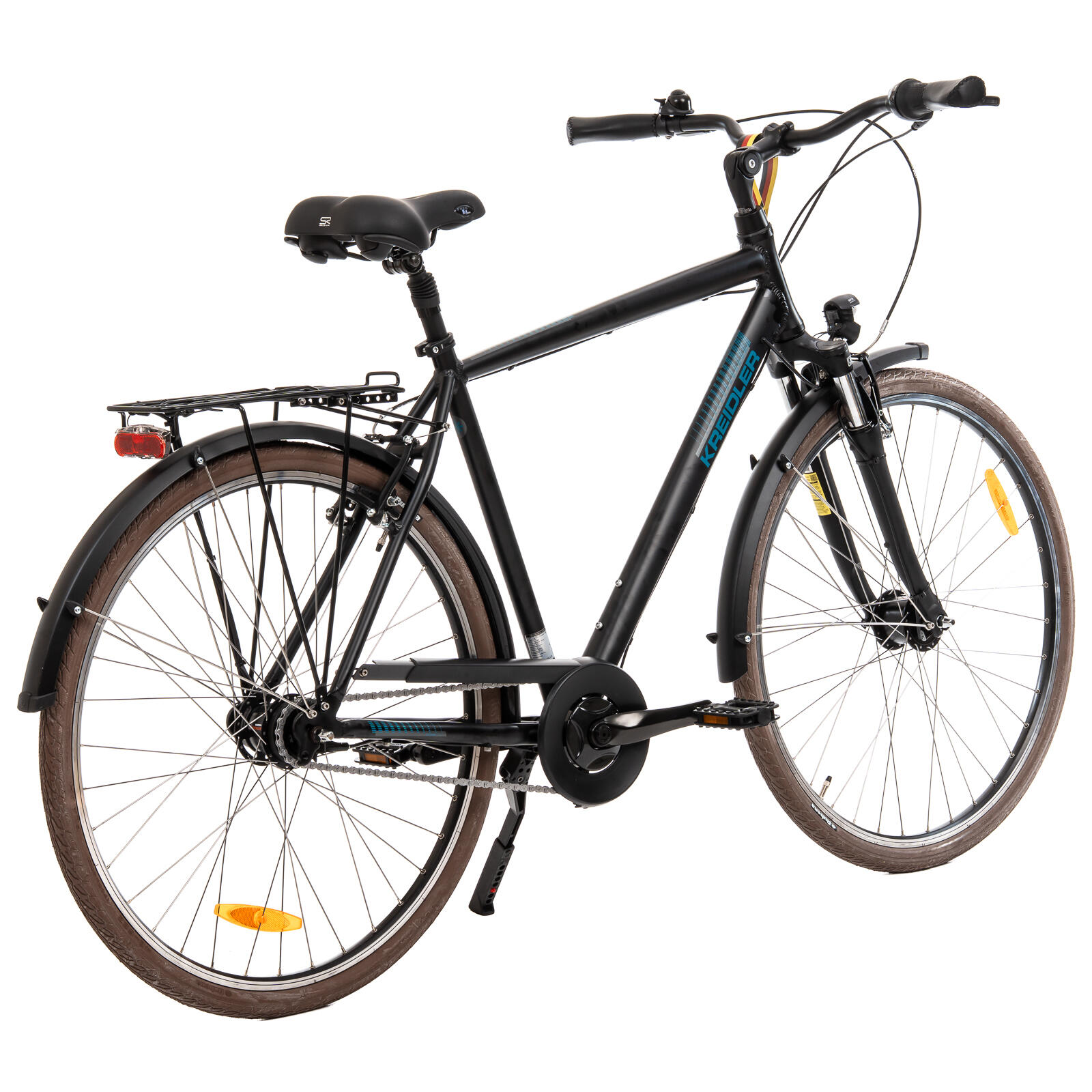 Refurbished, Bicicletta da città Kreidler 1285 - 28 pollici, XL, nera 3/7