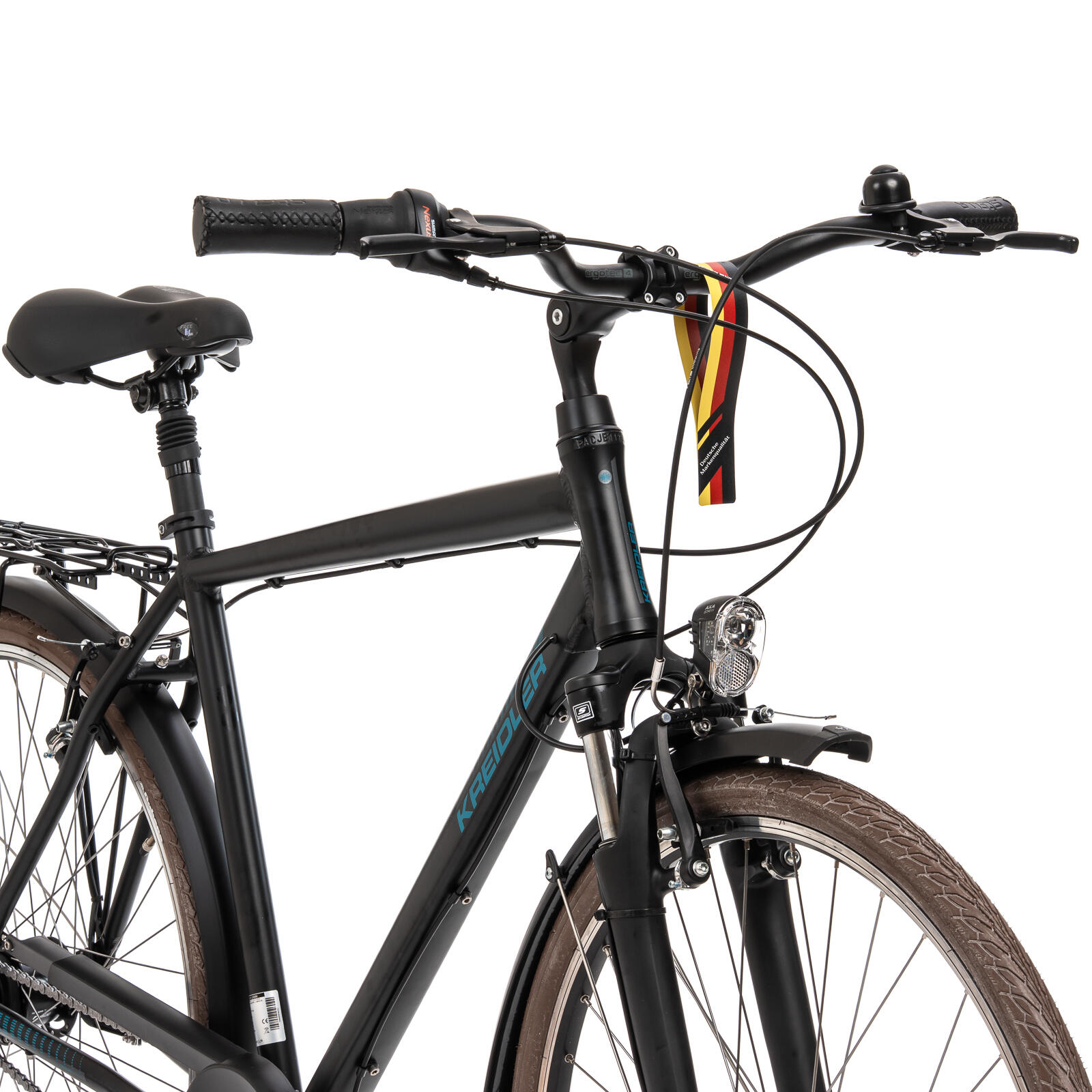 Refurbished, Bicicletta da città Kreidler 1285 - 28 pollici, XL, nera 5/7