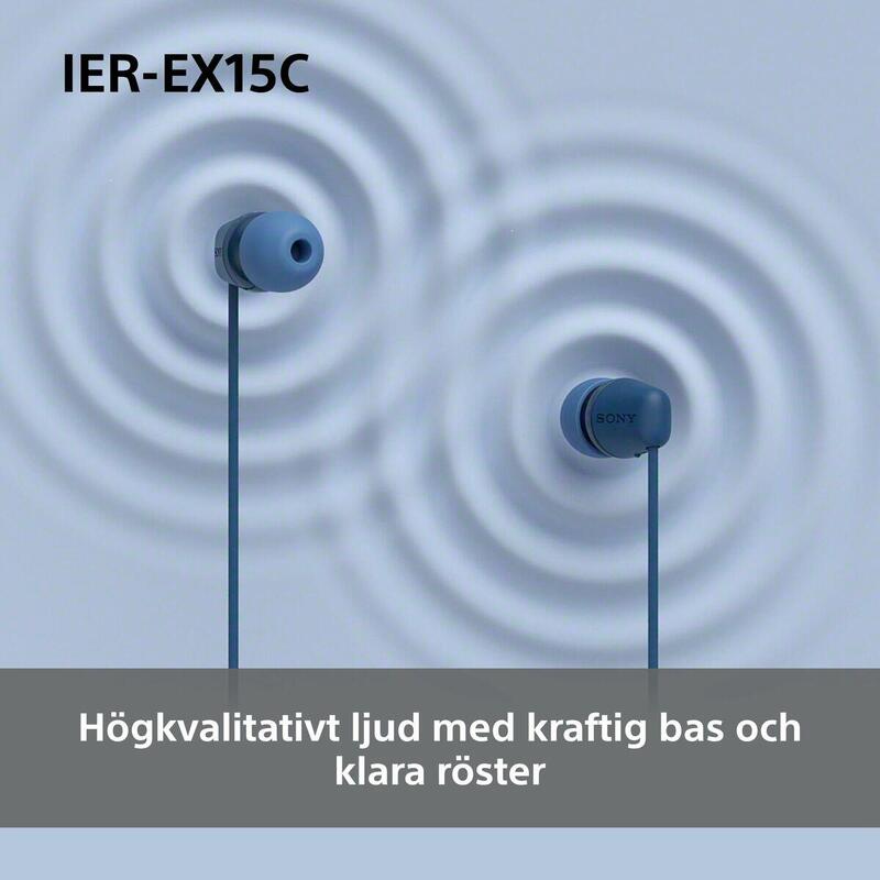 Căști SONY IEREX15CL Albastru