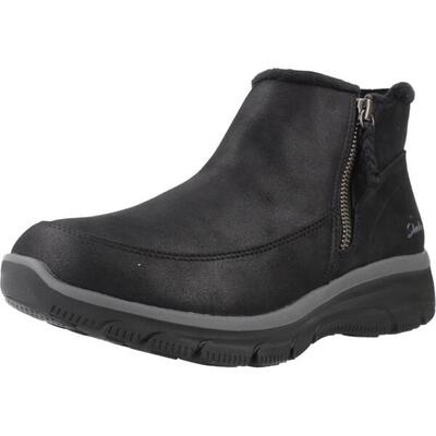 Botines Planos Mujer Skechers Relaxed Fit: Easy Going - Intl Negro