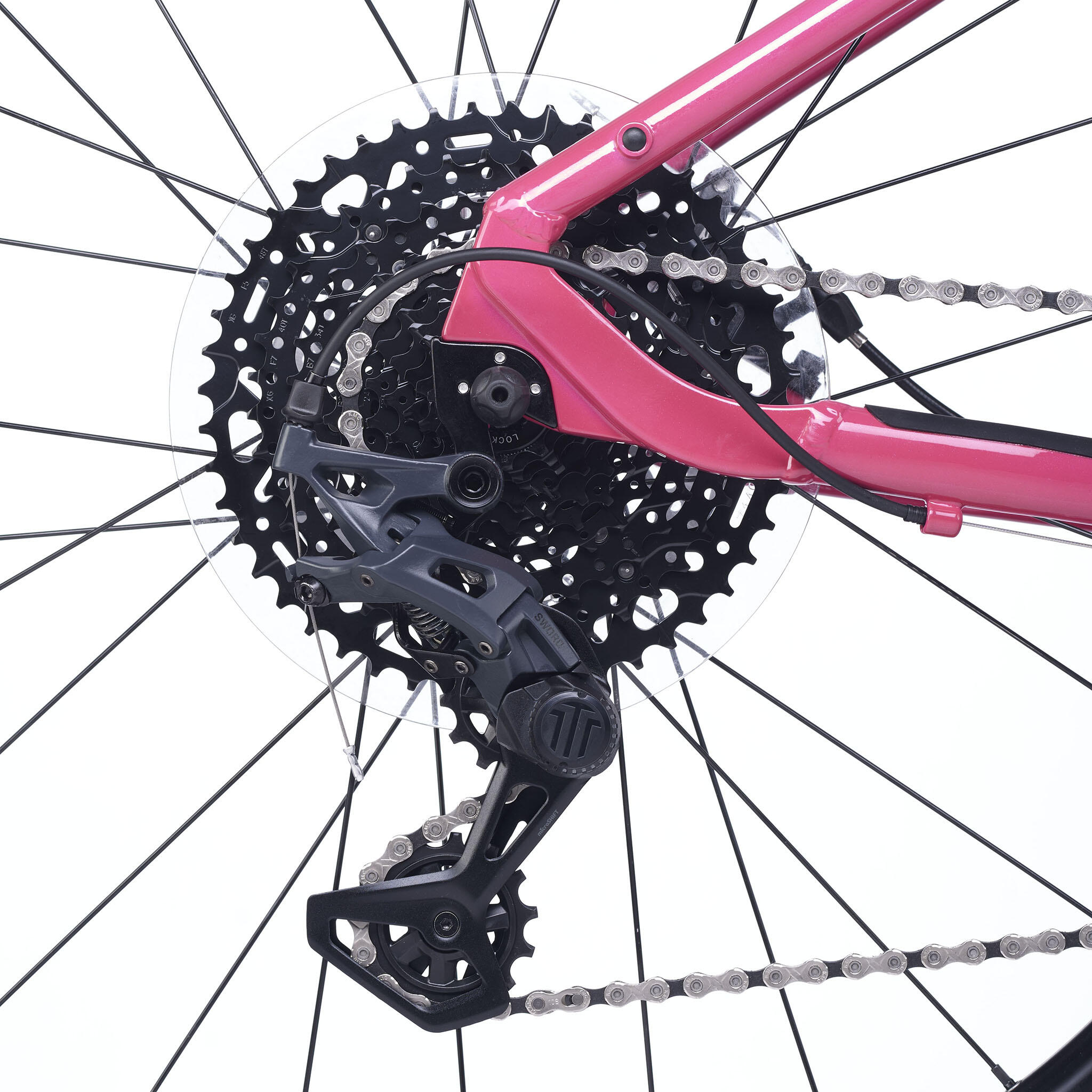 ACADEMY Gravel 5 - 24 inch kindergravelbike granaat 4/4