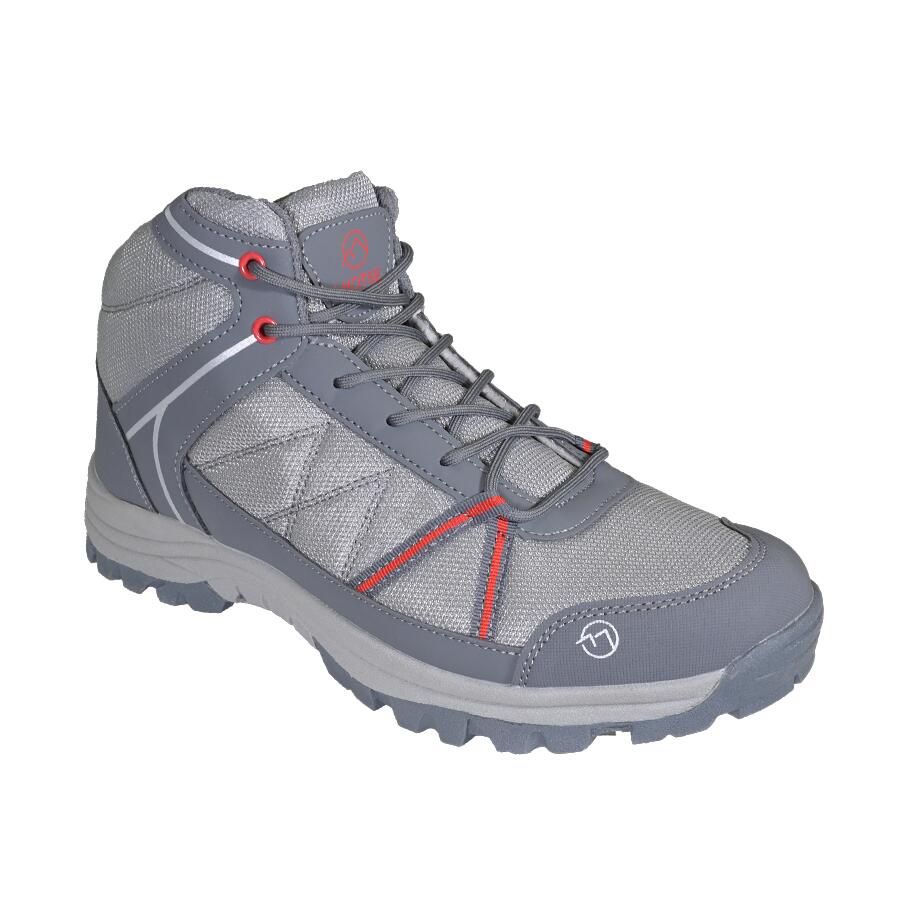 Lhotse - Chaussures De Randonnée - Gris/rouge - Genepi - 46 - Chaussures À Crampons - Gris|rouge - 46 - Decathlon