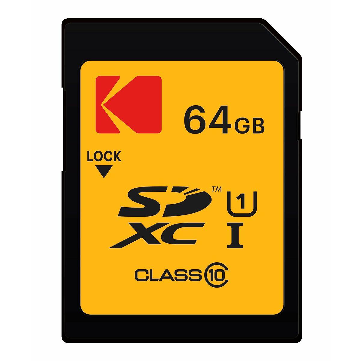 Scheda Di Memoria Micro SD con Adattatore KODAK SD 64GB UHS-I U1 V10 64 GB 5/5