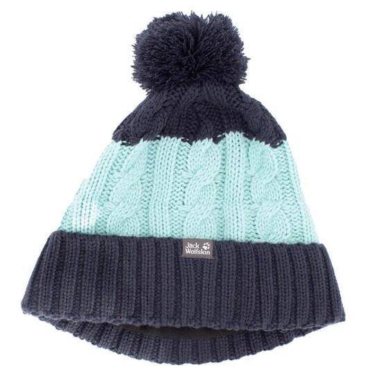 Mütze Stormlock Pompom Beanie Fleece in Blau
