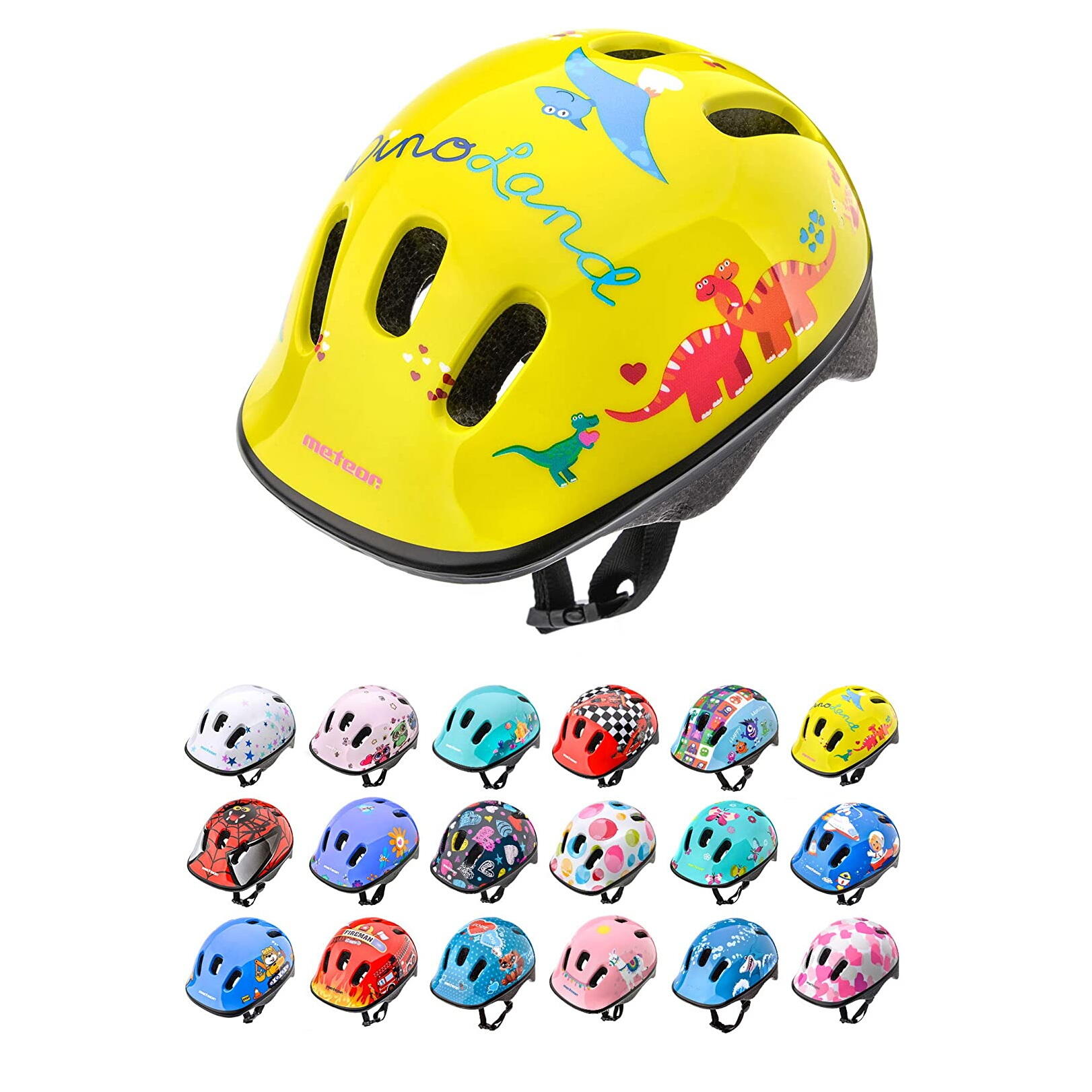 Casque enfant Meteor KS06 Dino XS 44-48 cm 6/7