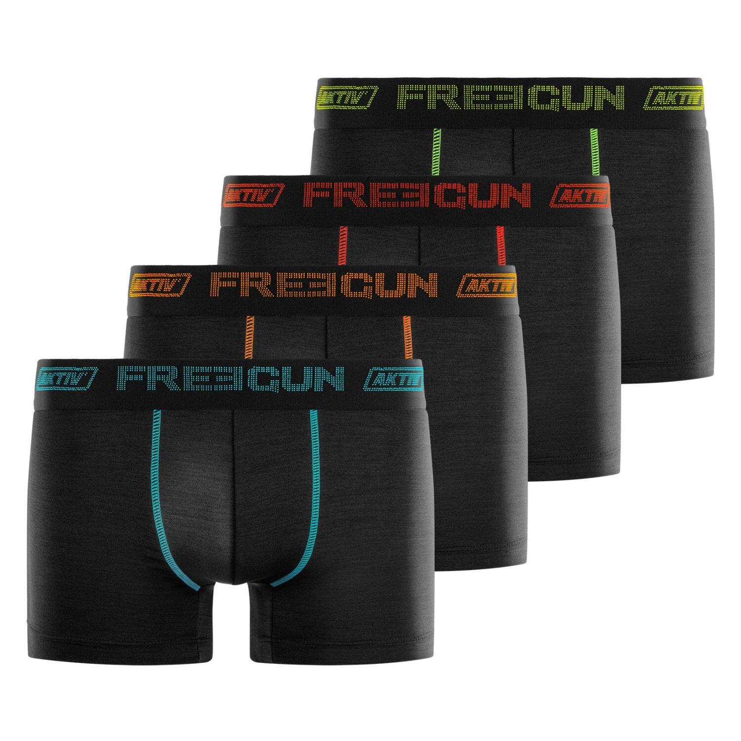 Freegun - Lot De 4 Boxers Homme Aktiv Sport Ultra 3d - Caleçon - Multicolore - 52 2xl - Decathlon