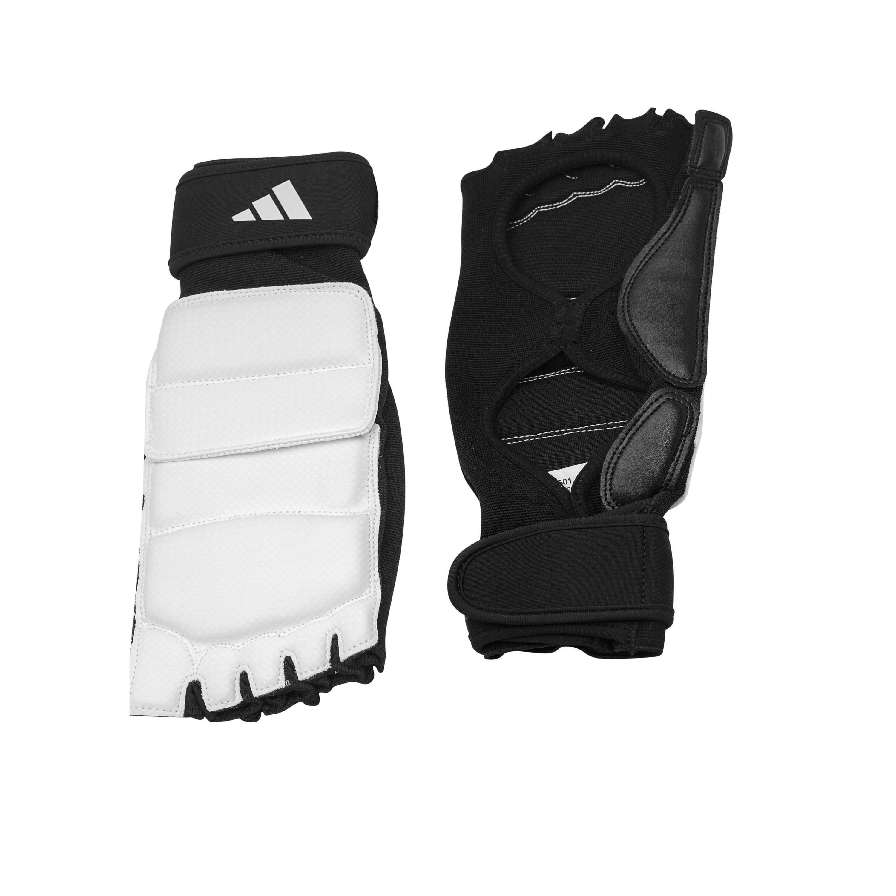 Pitaines de combat taekwondo  (couleur : blanc/noir - taille : xl) 1/5