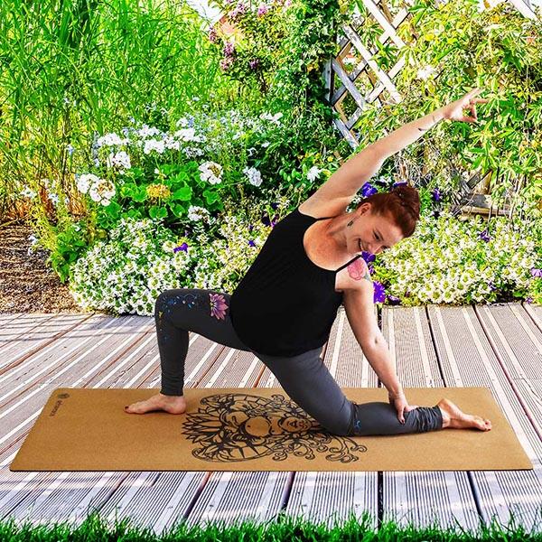 Tapete de yoga goma y corcho 5mmx68cmx1,83m - Laughing Buddha 7/7