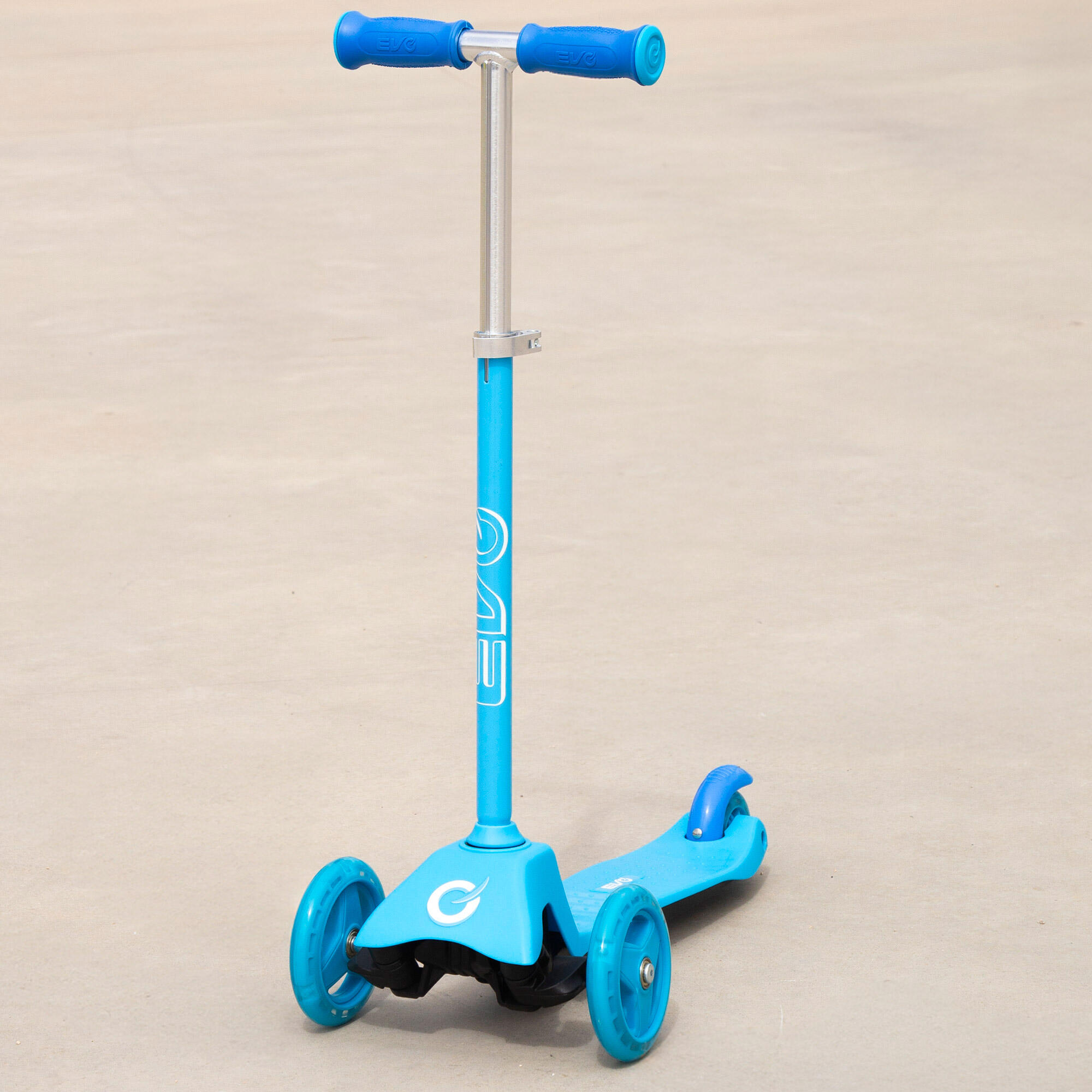 Trottinette 3 roues réglable bleue EVO 2/7