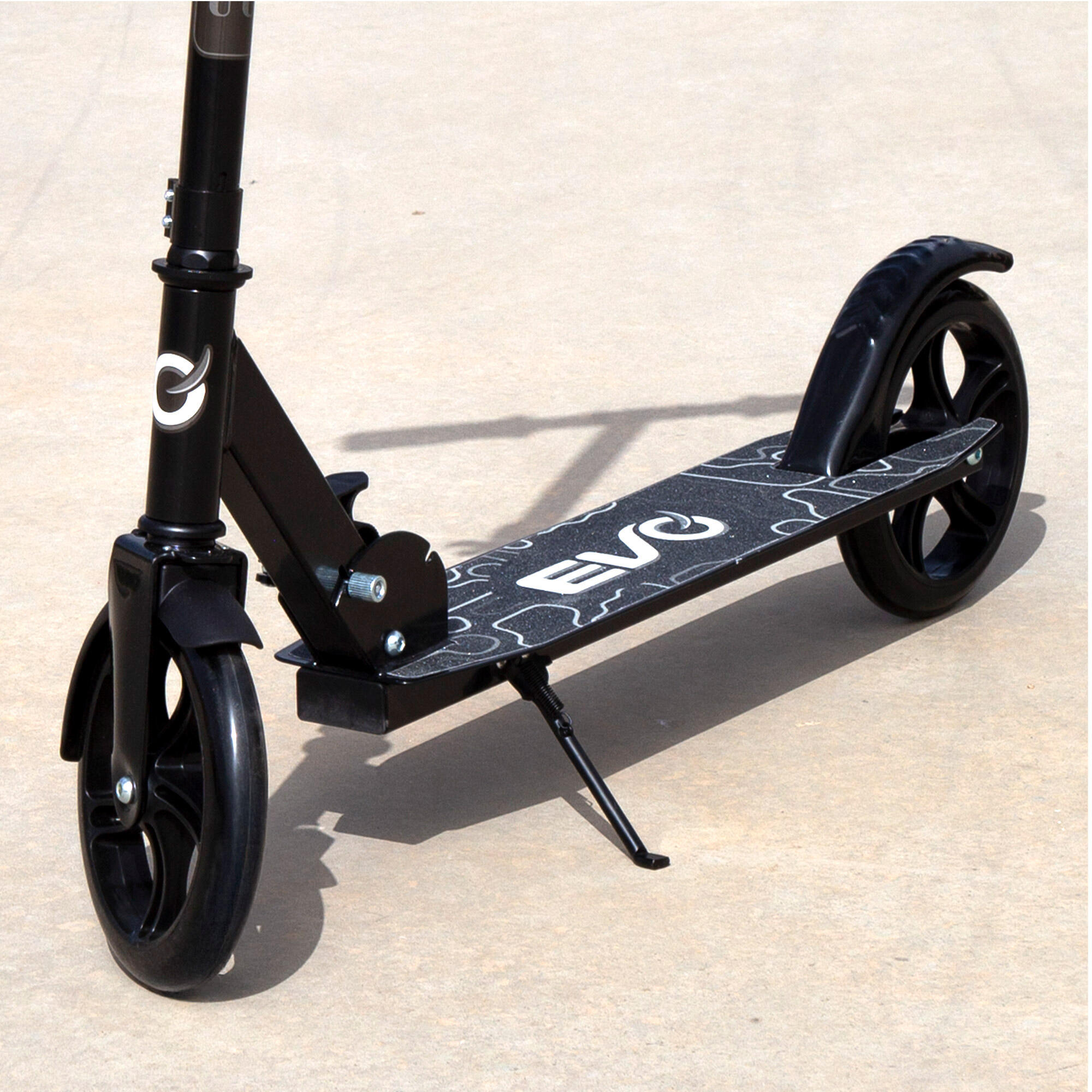 Scooter 2 roues pliable et réglable en hauteur noir EVO 7/7