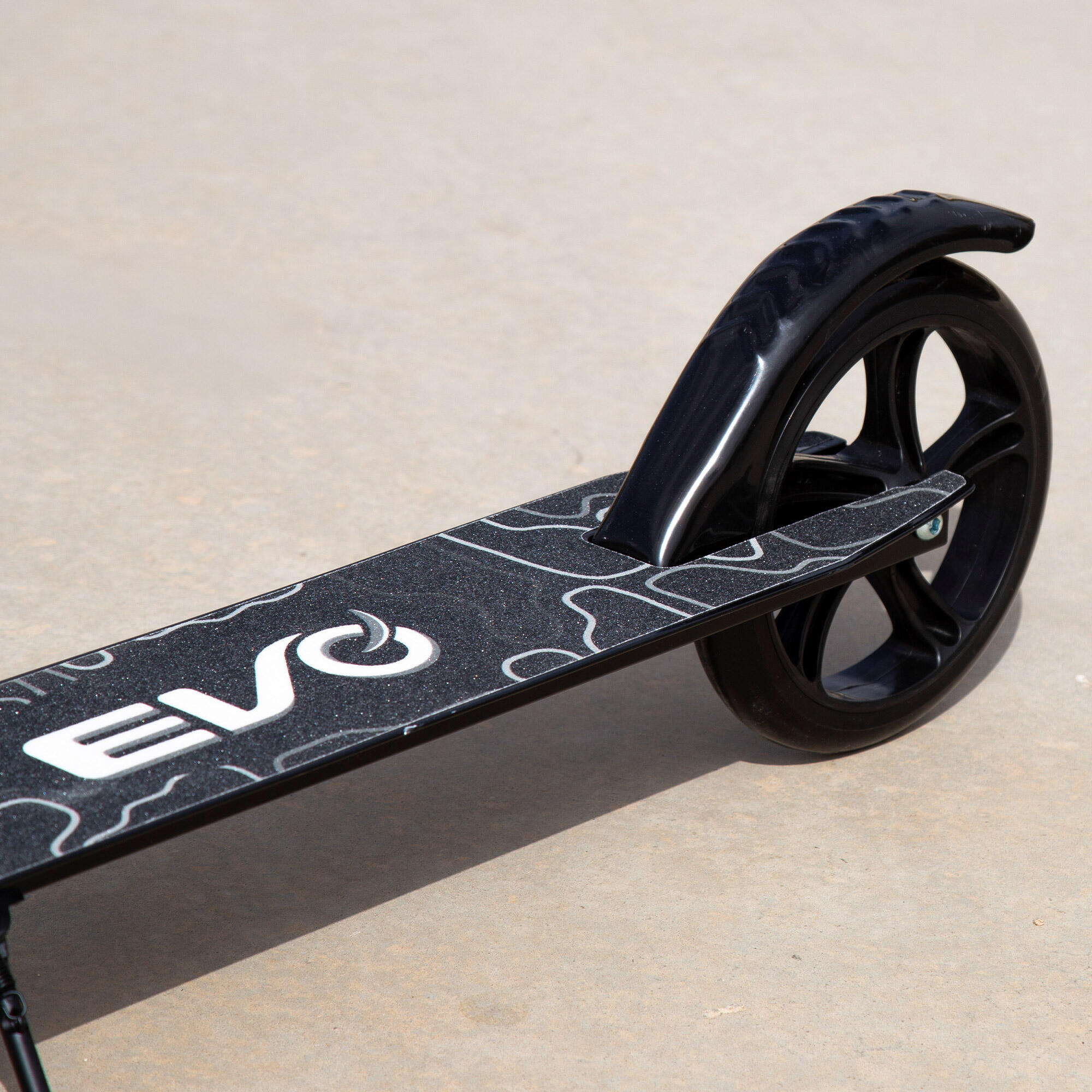 Scooter 2 roues pliable et réglable en hauteur noir EVO 6/7