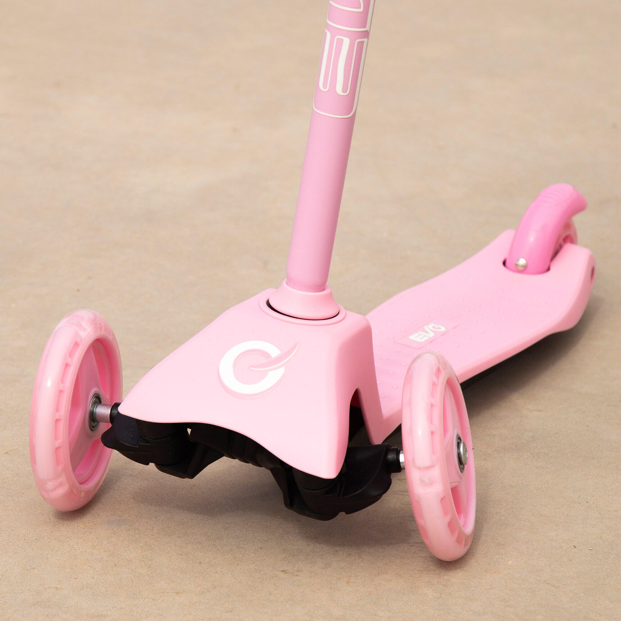 Trottinette rose réglable à 3 roues EVO 6/7