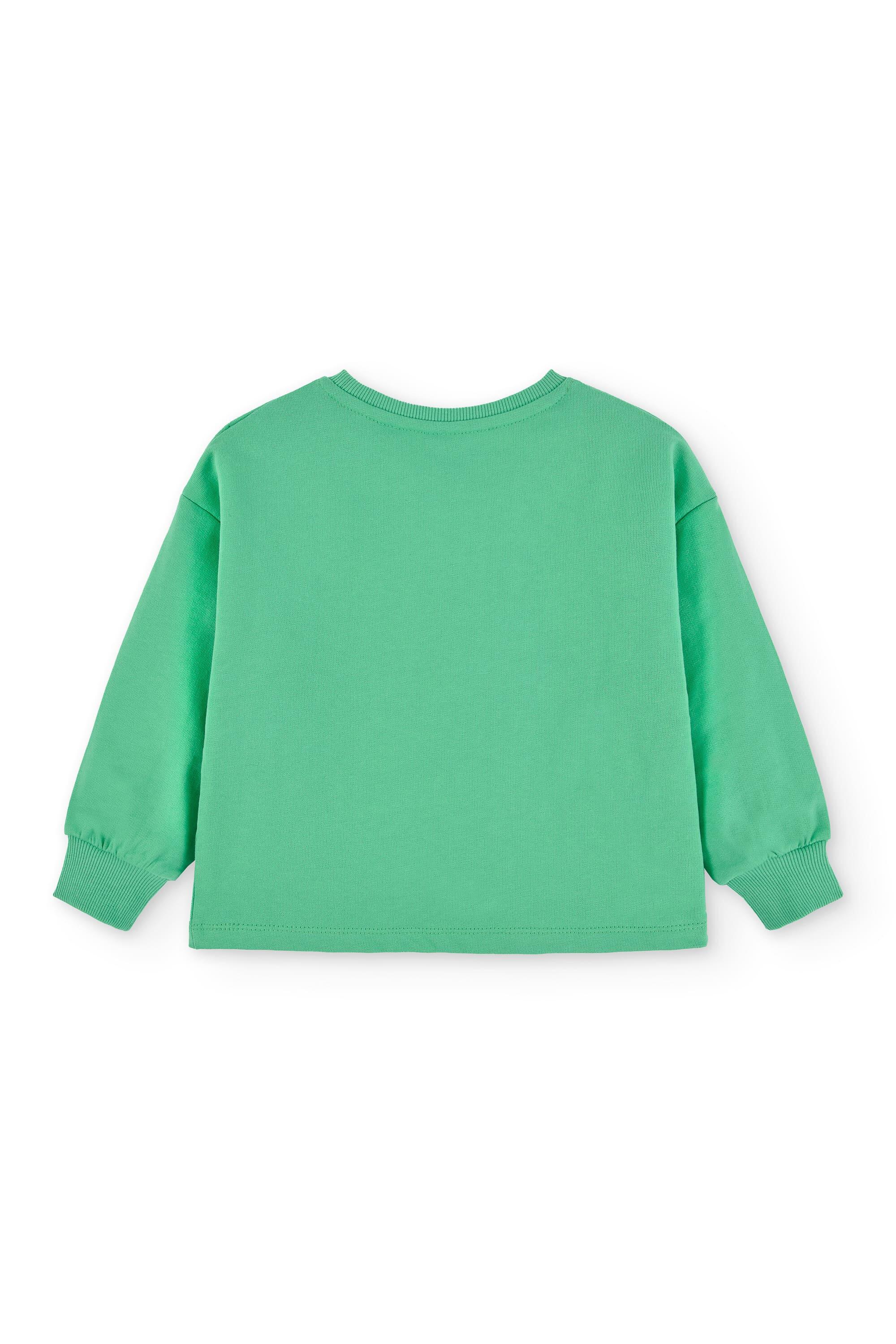 Moletom verde feminino | Gola redonda 3/5